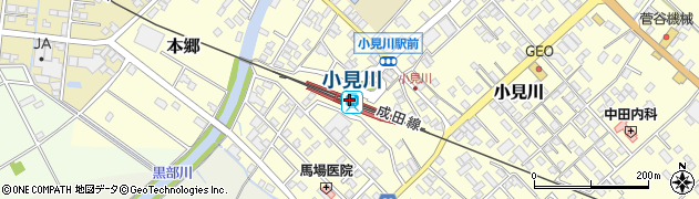 小見川駅周辺の地図