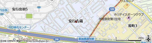埼玉県川口市安行吉蔵周辺の地図