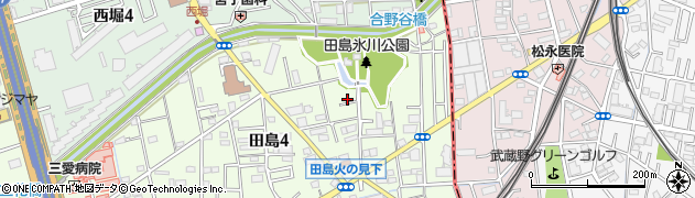 埼玉県さいたま市桜区田島4丁目周辺の地図