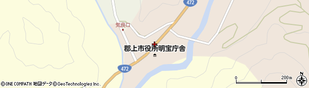 明宝コミュニティセンター周辺の地図
