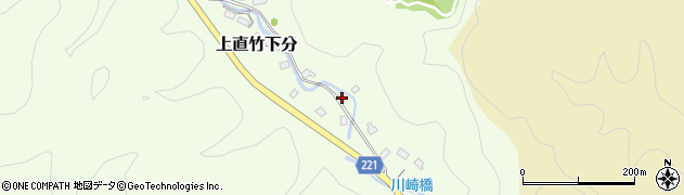 埼玉県飯能市上直竹下分588周辺の地図