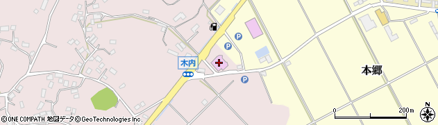 セブンイレブン小見川木内店周辺の地図