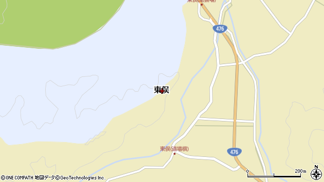 〒910-2533 福井県今立郡池田町東俣の地図