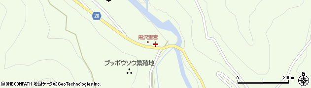 長野県木曽郡木曽町三岳3791周辺の地図