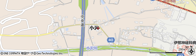 長野県伊那市小沢7984-3周辺の地図