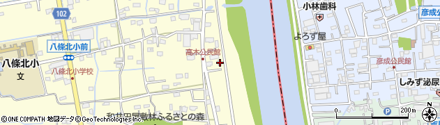 埼玉県八潮市八條3986周辺の地図