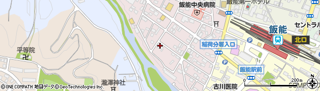 埼玉県飯能市稲荷町周辺の地図