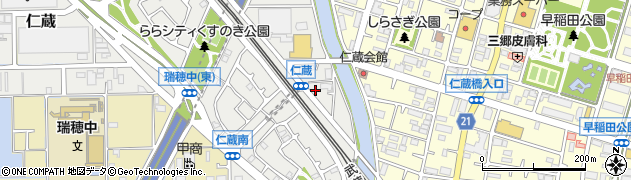 埼玉県三郷市仁蔵260周辺の地図
