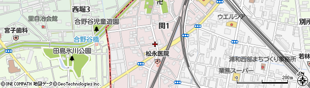 埼玉県さいたま市南区関周辺の地図