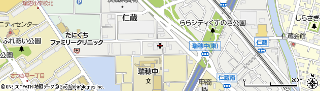 埼玉県三郷市仁蔵453周辺の地図