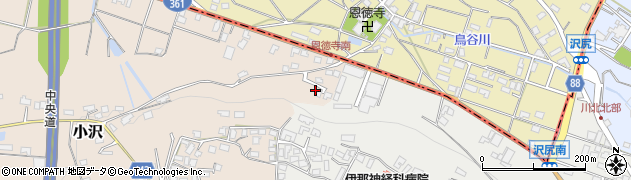 長野県伊那市小沢3806周辺の地図