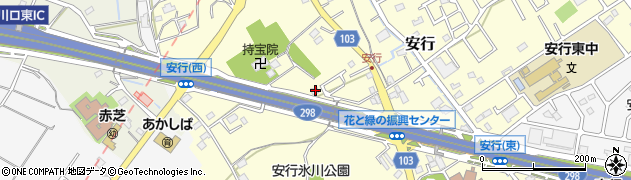 埼玉県川口市安行801周辺の地図