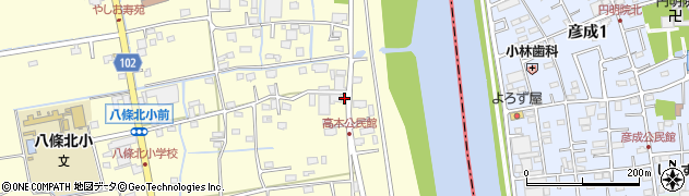 埼玉県八潮市八條1219周辺の地図