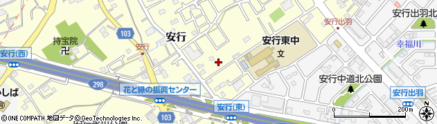 埼玉県川口市安行104周辺の地図