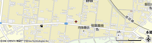 ファミリーマート香取野田店周辺の地図