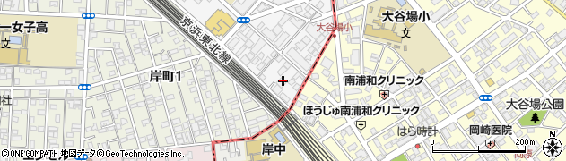 埼玉県さいたま市浦和区東岸町17周辺の地図