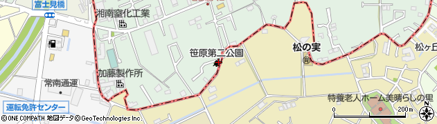 笹原第二公園周辺の地図