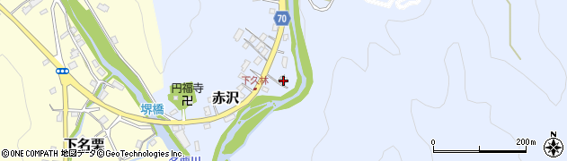 埼玉県飯能市赤沢1004周辺の地図
