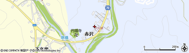 埼玉県飯能市赤沢992周辺の地図
