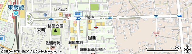 埼玉県飯能市緑町周辺の地図