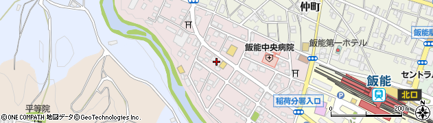 埼玉県飯能市稲荷町17周辺の地図