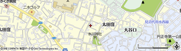 埼玉県さいたま市南区太田窪周辺の地図