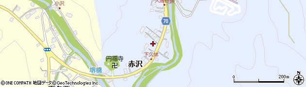 埼玉県飯能市赤沢990周辺の地図