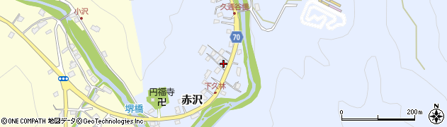 埼玉県飯能市赤沢987周辺の地図