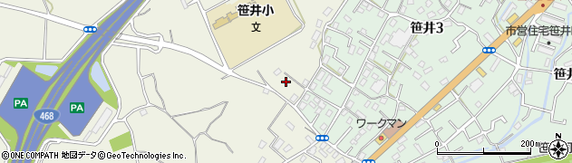 埼玉県狭山市笹井1760周辺の地図