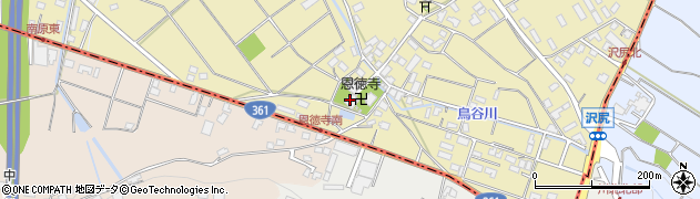 恩徳寺周辺の地図