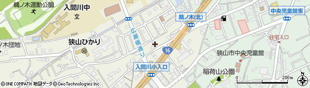 埼玉県狭山市鵜ノ木3周辺の地図