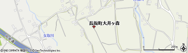 山梨県北杜市長坂町大井ヶ森1411周辺の地図