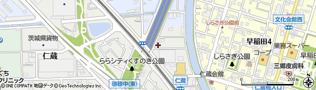 埼玉県三郷市仁蔵179周辺の地図