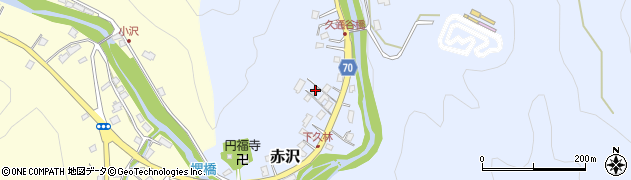 埼玉県飯能市赤沢991周辺の地図