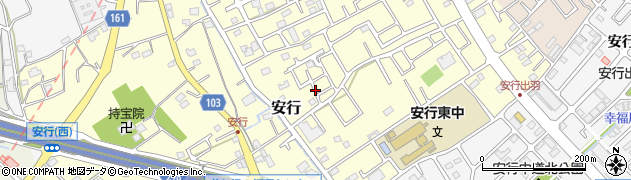 埼玉県川口市安行周辺の地図