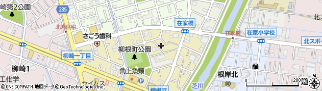 埼玉県川口市柳根町周辺の地図