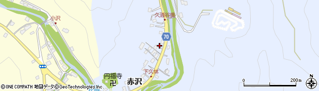 埼玉県飯能市赤沢986周辺の地図