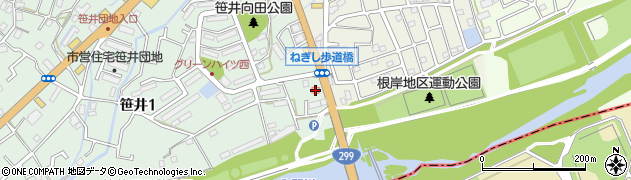 コインランドリー　笹井店周辺の地図