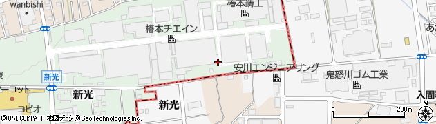 株式会社椿本チエイン　埼玉工場・自動車部品事業部周辺の地図