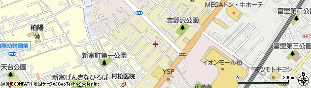 千葉県柏市吉野沢周辺の地図