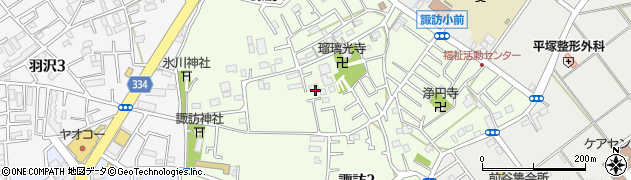 埼玉県富士見市諏訪周辺の地図