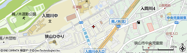 埼玉県狭山市鵜ノ木4周辺の地図