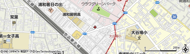 埼玉県さいたま市浦和区東岸町13周辺の地図