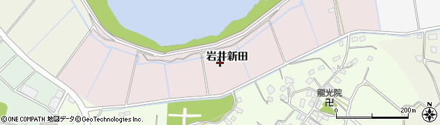 千葉県柏市岩井新田周辺の地図