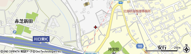 埼玉県川口市西立野5周辺の地図