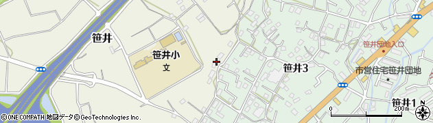 埼玉県狭山市笹井1550周辺の地図