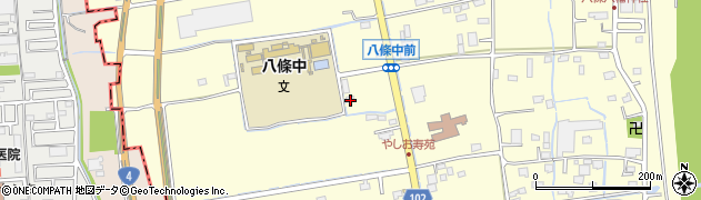 埼玉県八潮市八條552-2周辺の地図