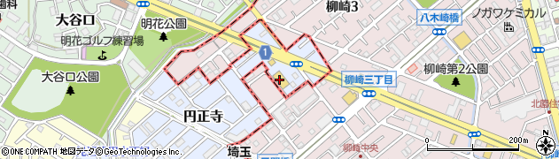 ブックオフさいたま円正寺店周辺の地図