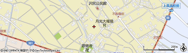 長野県南箕輪村（上伊那郡）沢尻周辺の地図