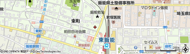 タイムズ東飯能駅西口駐車場周辺の地図
